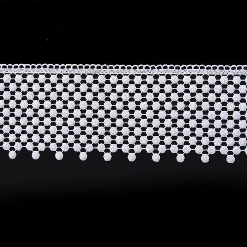 Koronka gipiurowa wysokość 12 cm 4G3238 kolor: biały