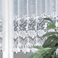 Firana zazdrostka żakardowa 017480 wysokość 90 cm Biała