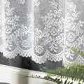 Firana zazdrostka żakardowa 054160 wysokość 60 cm Biała