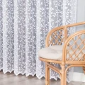 Firana żakardowa 023058 wysokość 250 cm Biała wzór po całości