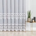 Firana żakardowa 018982 wysokość 250 cm Biała 2 pasy