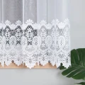 Firana żakardowa 018982 wysokość 160 cm Biała 2 pasy