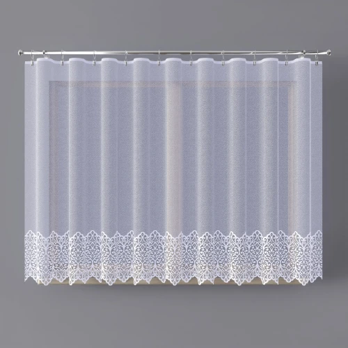 Firana gotowa żakardowa 300x160 cm biała z taśma - wzór 019470