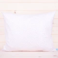 Poszewka z bawełny 50x70 cm Drobne różowe kwiatuszki na białym