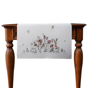 Bieżnik 60x120 cm Pudrowe maki wzór 006