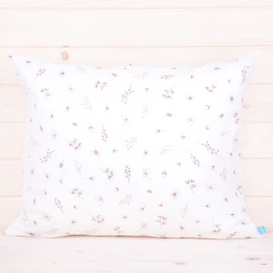 Poszewka z bawełny 50x60 cm Delikatne beżowe kwiatuszki na kremie
