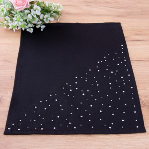 Serwetka materiałowa 30x40 cm Krystal czarny