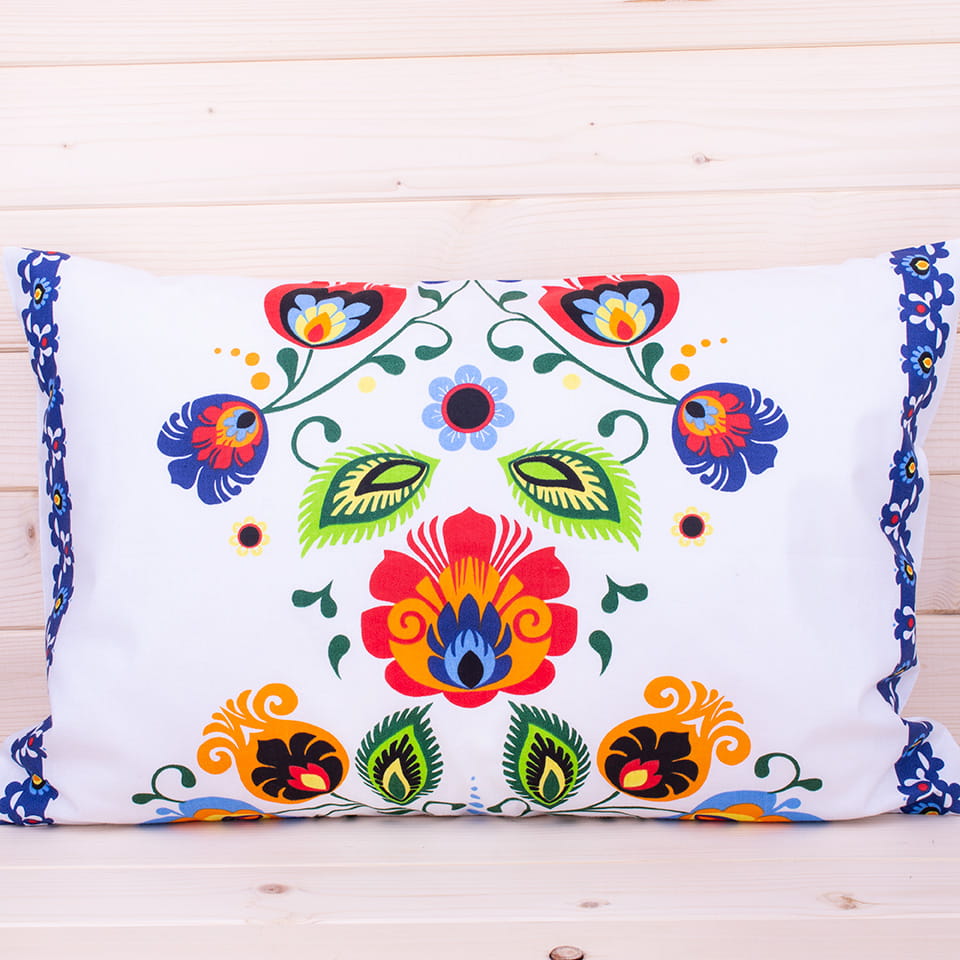 Poszewka z bawełny 40x60 cm Łowicka 1 