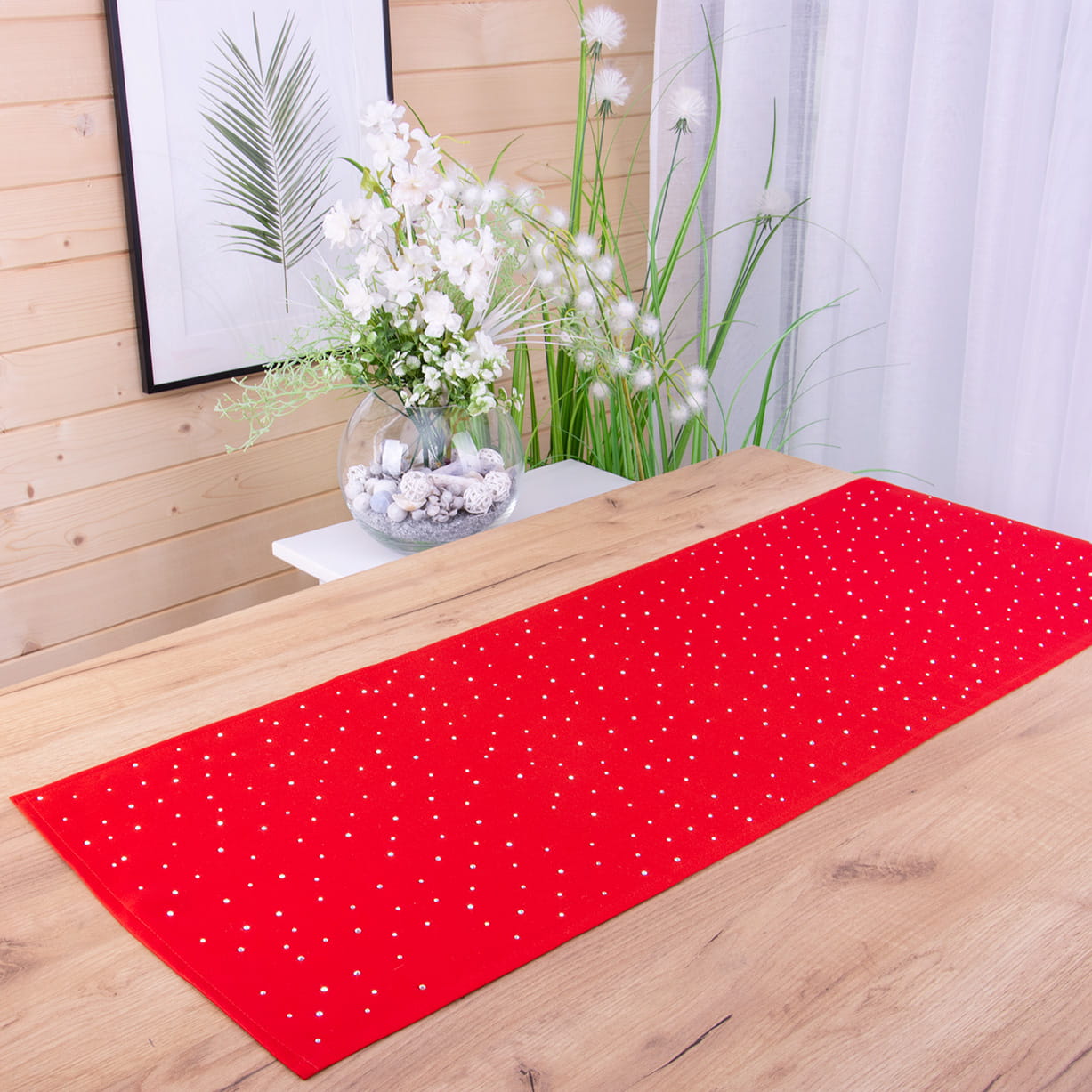 Pas Szafir 40x160 cm Czerwony