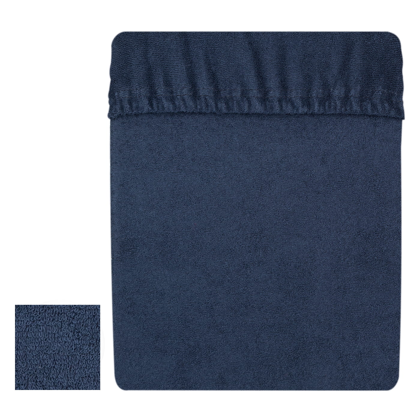 Prześcieradło frotte 120x200 cm z gumką Granat