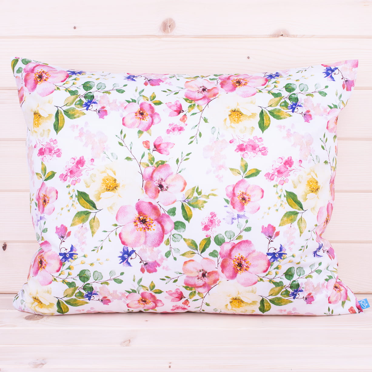 Poszewka z bawełny 40x60 cm Kwiat jabłoni na białym