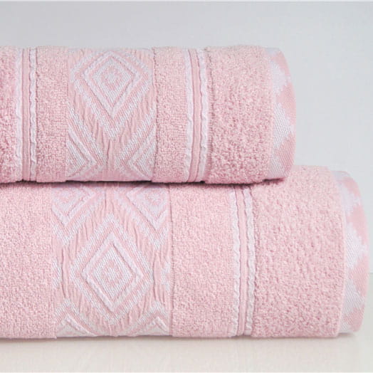 Ręcznik Azteka 70x130 cm Różany