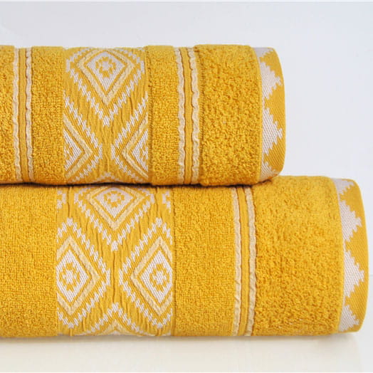 Ręcznik Azteka 70x130 cm Kurkuma