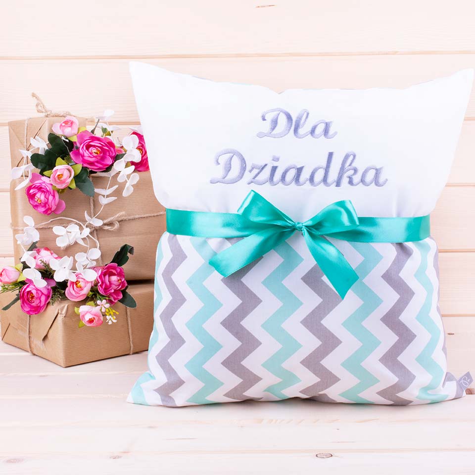 Poduszka dla Dziadka + haft wzór 27