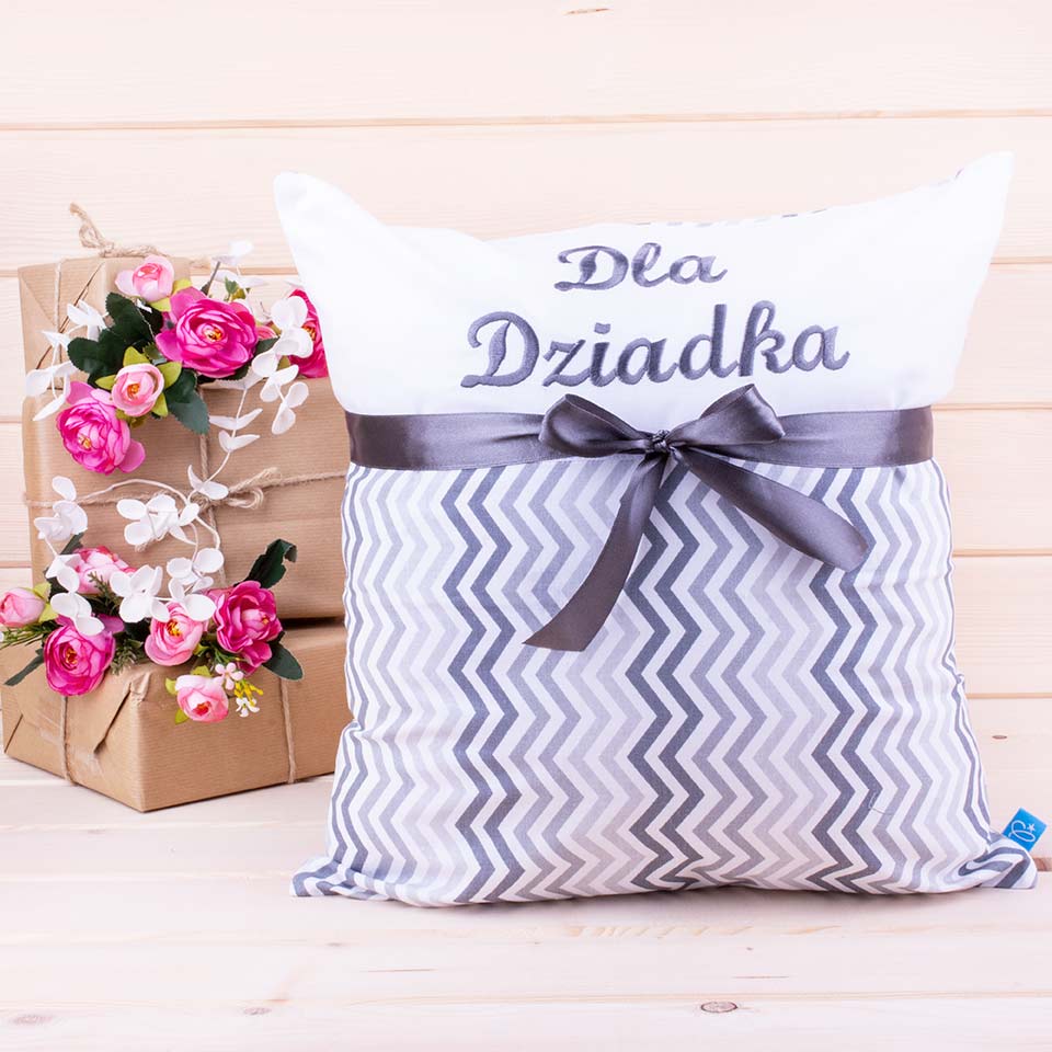 Poduszka dla Dziadka + haft wzór 30