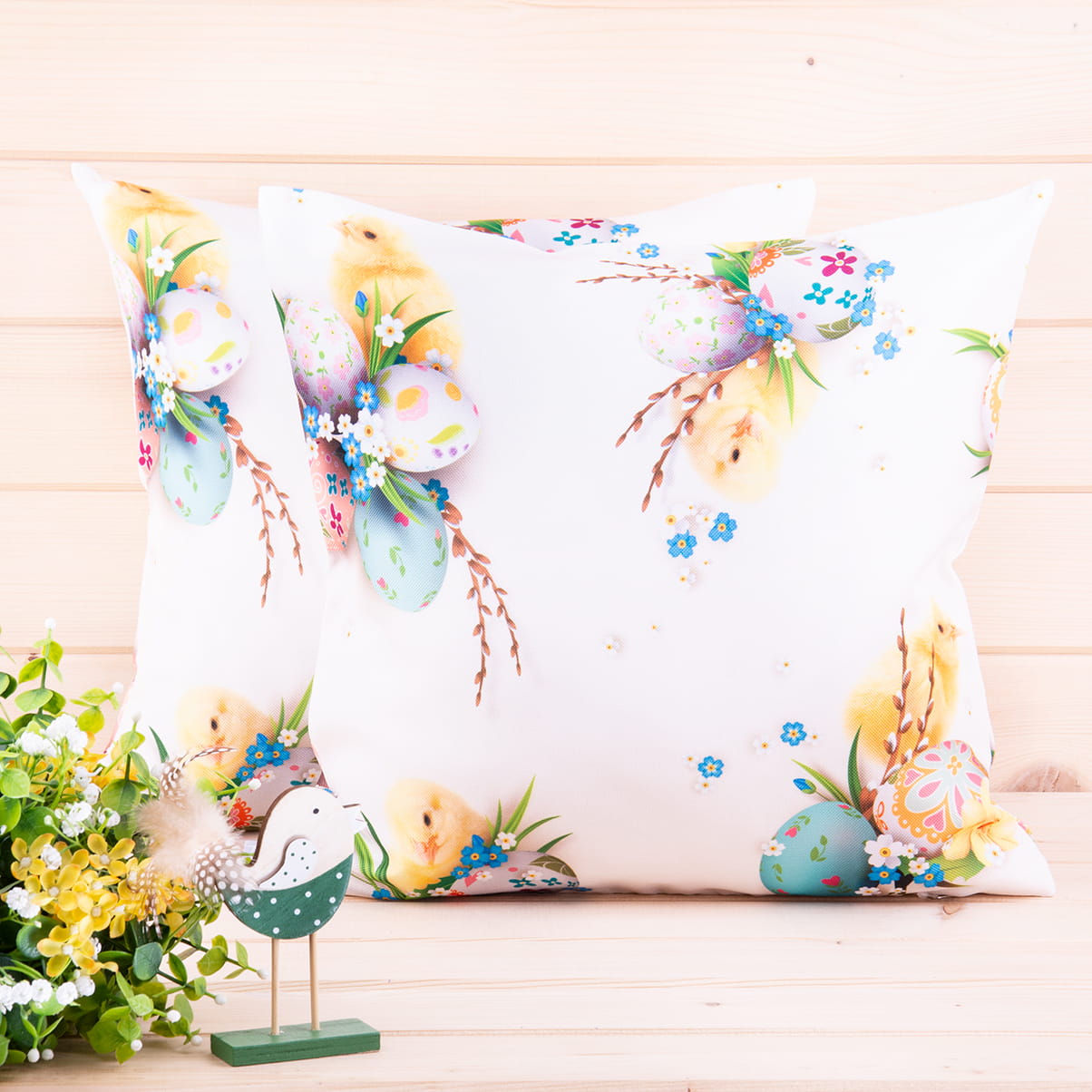 Poszewka wielkanocna 45x45 cm Kurczaczki 410001/101