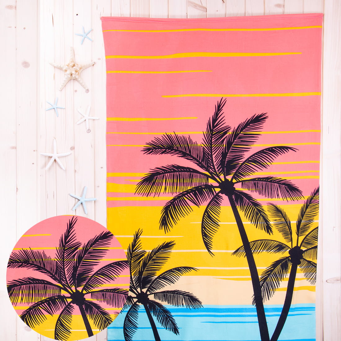 Ręcznik plażowy 100x180 cm Palmy 1