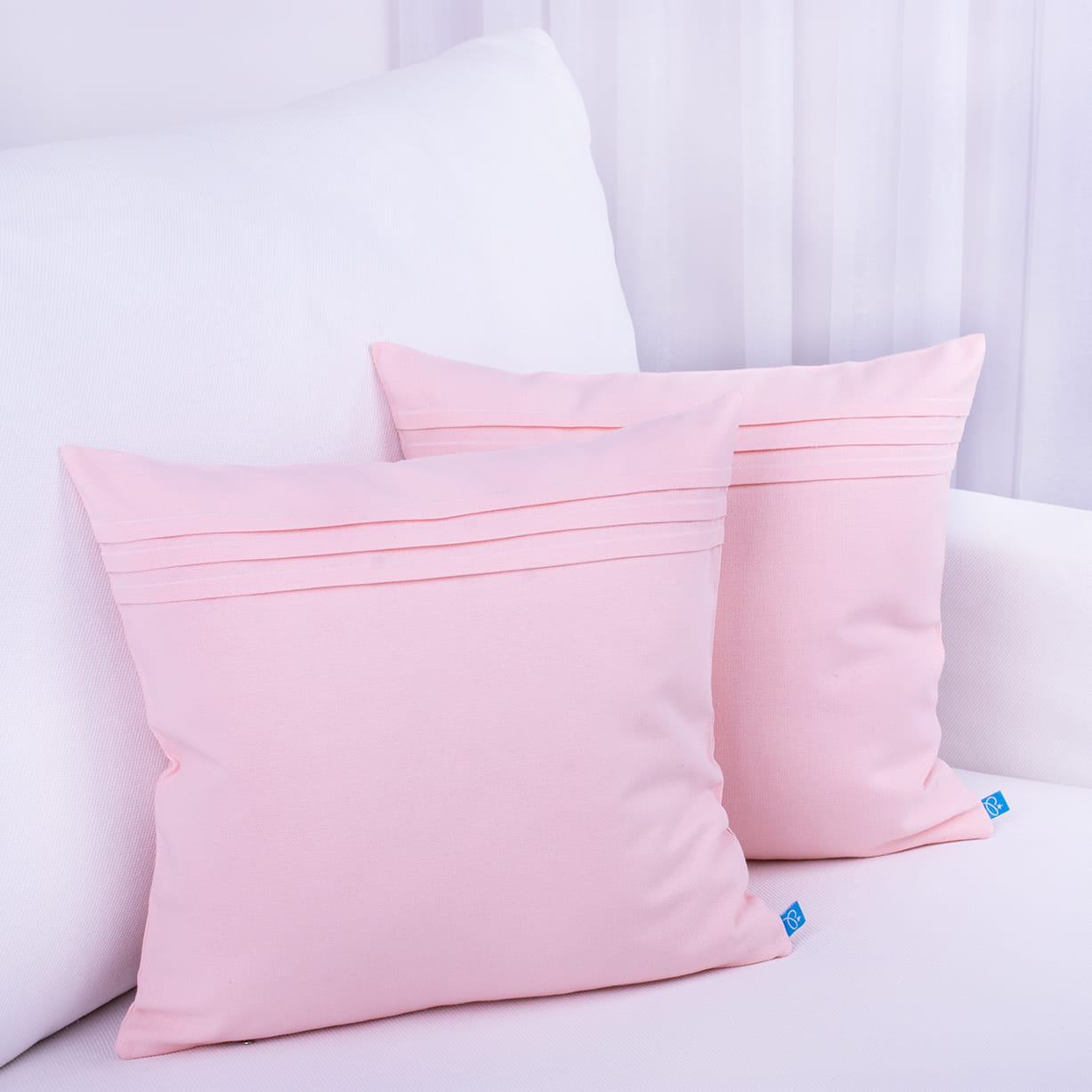 Poszewka ozdobna 40x40 cm Natura brzoskwinia+zakładki