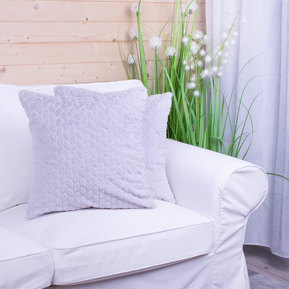 Poszewka ozdobna 45x45 cm Luke Srebro