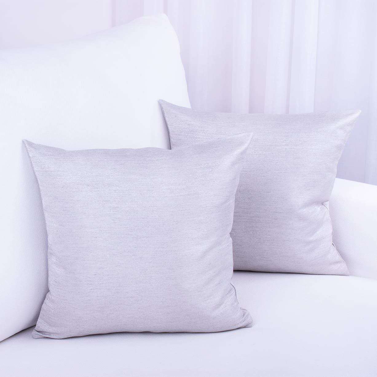 Poszewka ozdobna 45x45 cm Srebro 3