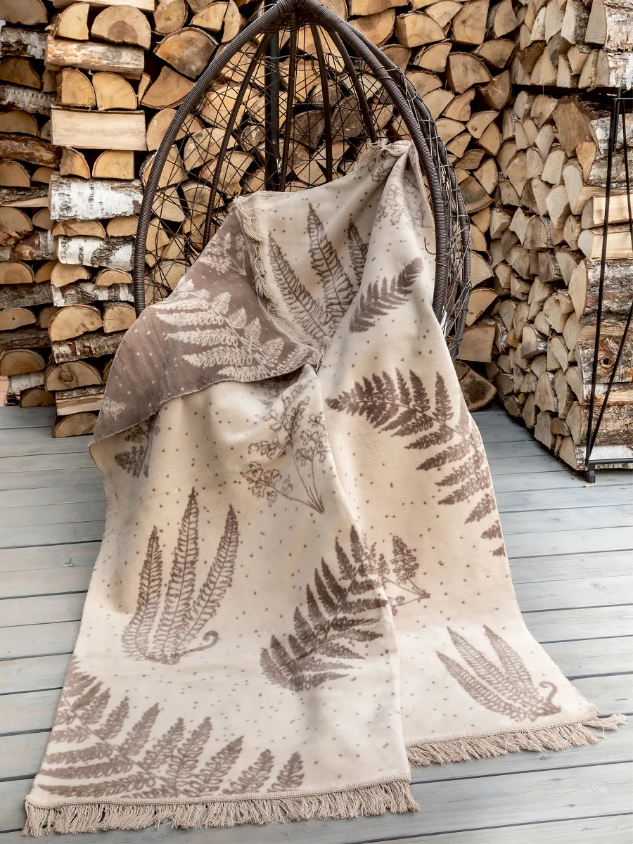 Koc Cotton Cloud 150x200 cm Liście 1393-1