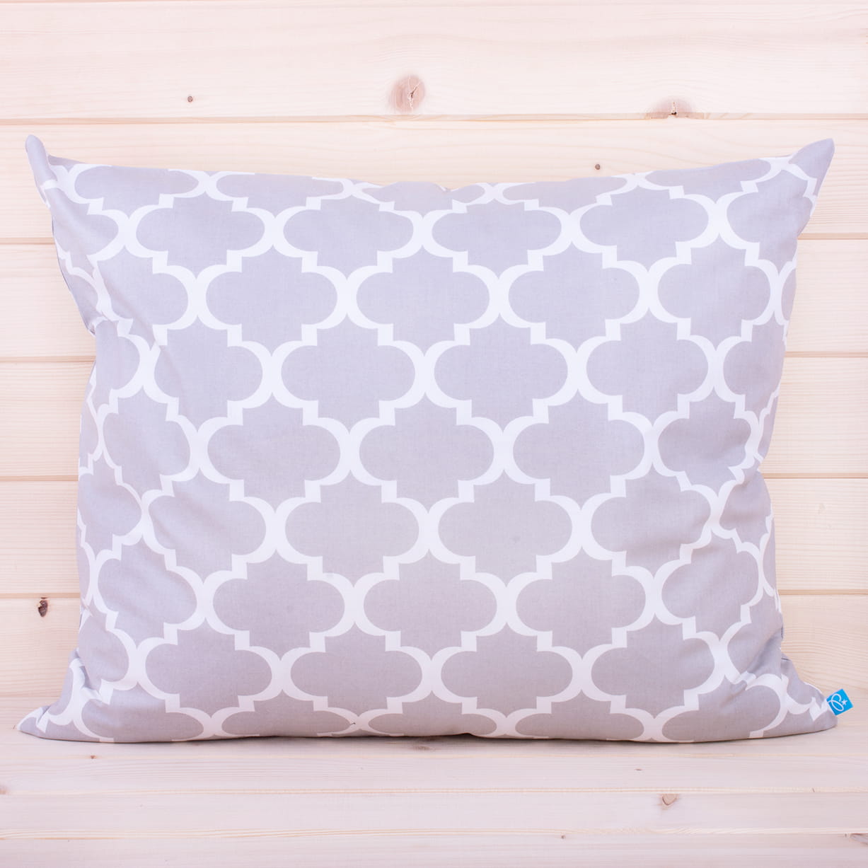 Poszewka z bawełny 70x80 cm Maroko na szarym