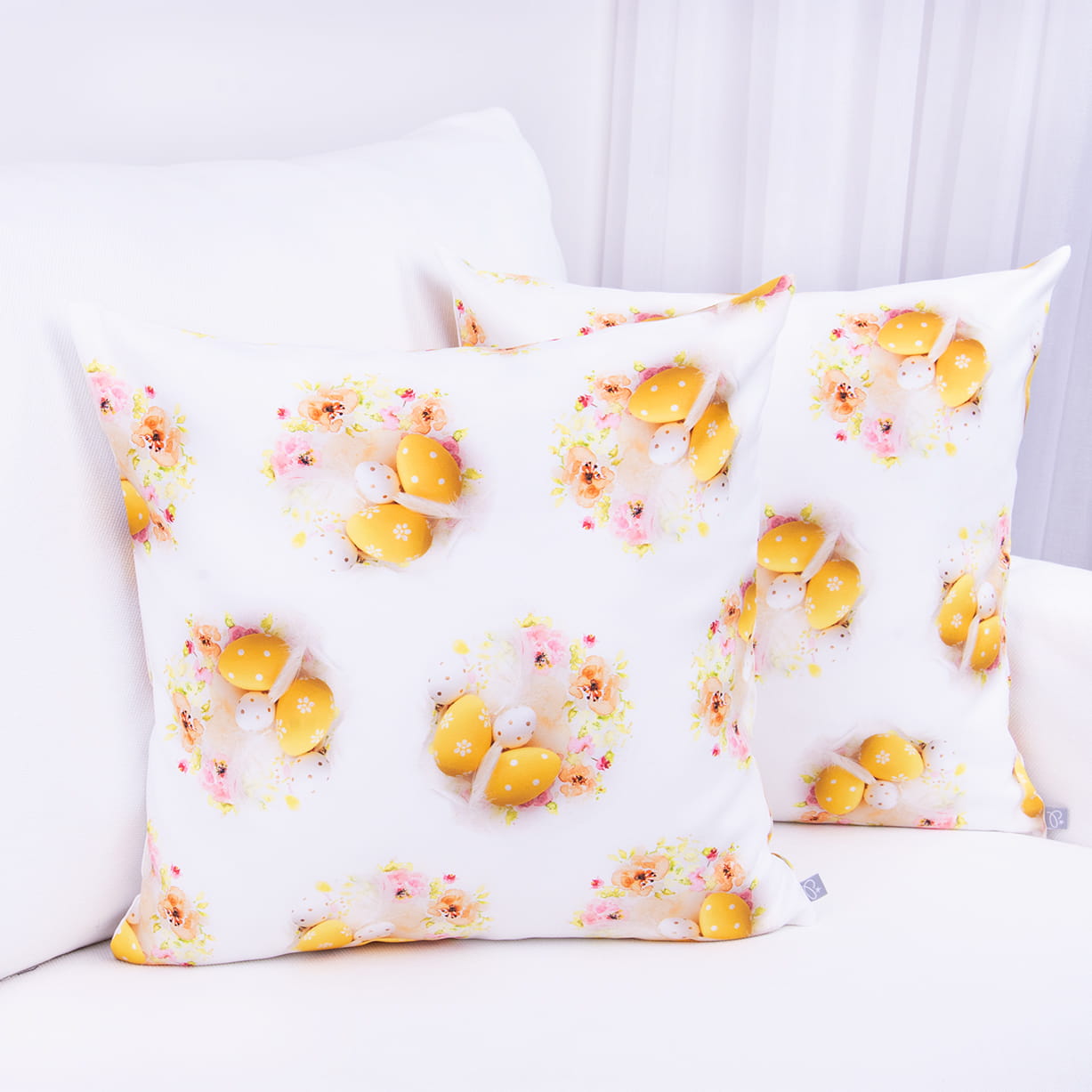 Poszewka wielkanocna 45x45 cm Pisanki 25032/101