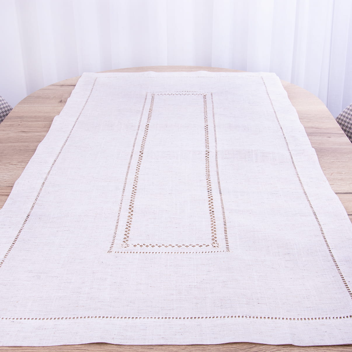 Bieżnik 60x120 cm wzór LC21546B naturalny