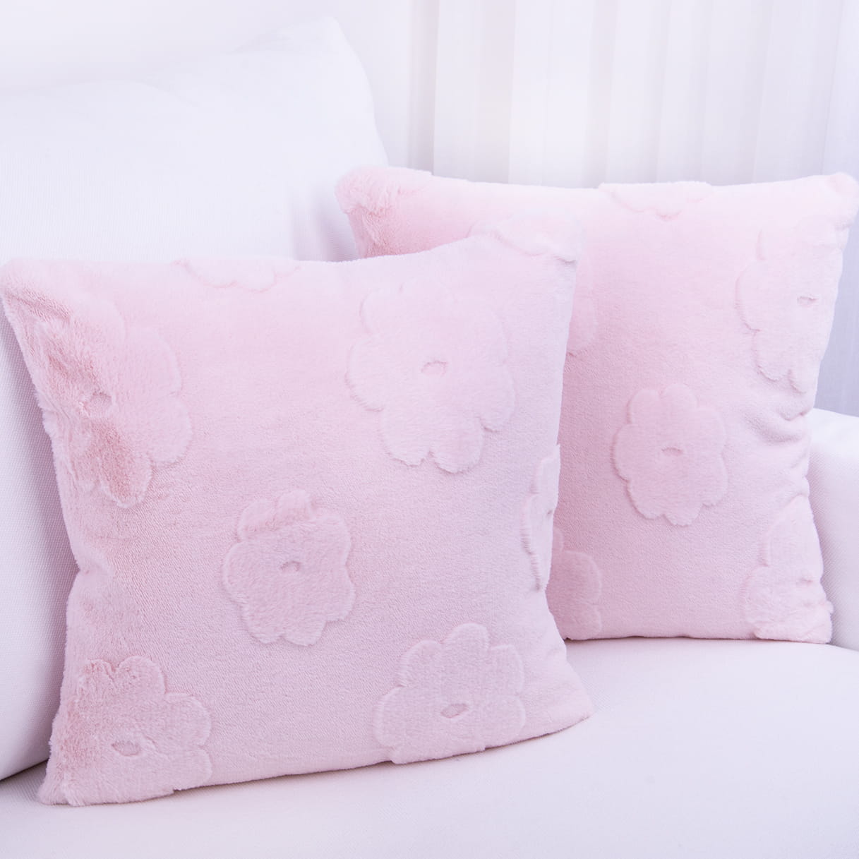 Poszewka ozdobna 42x42 cm Kwiaty Róż