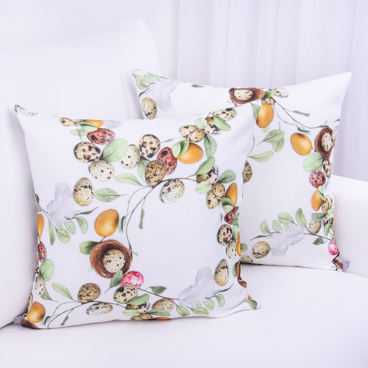 Poszewka wielkanocna 40x40 cm Pisanki 25026/101