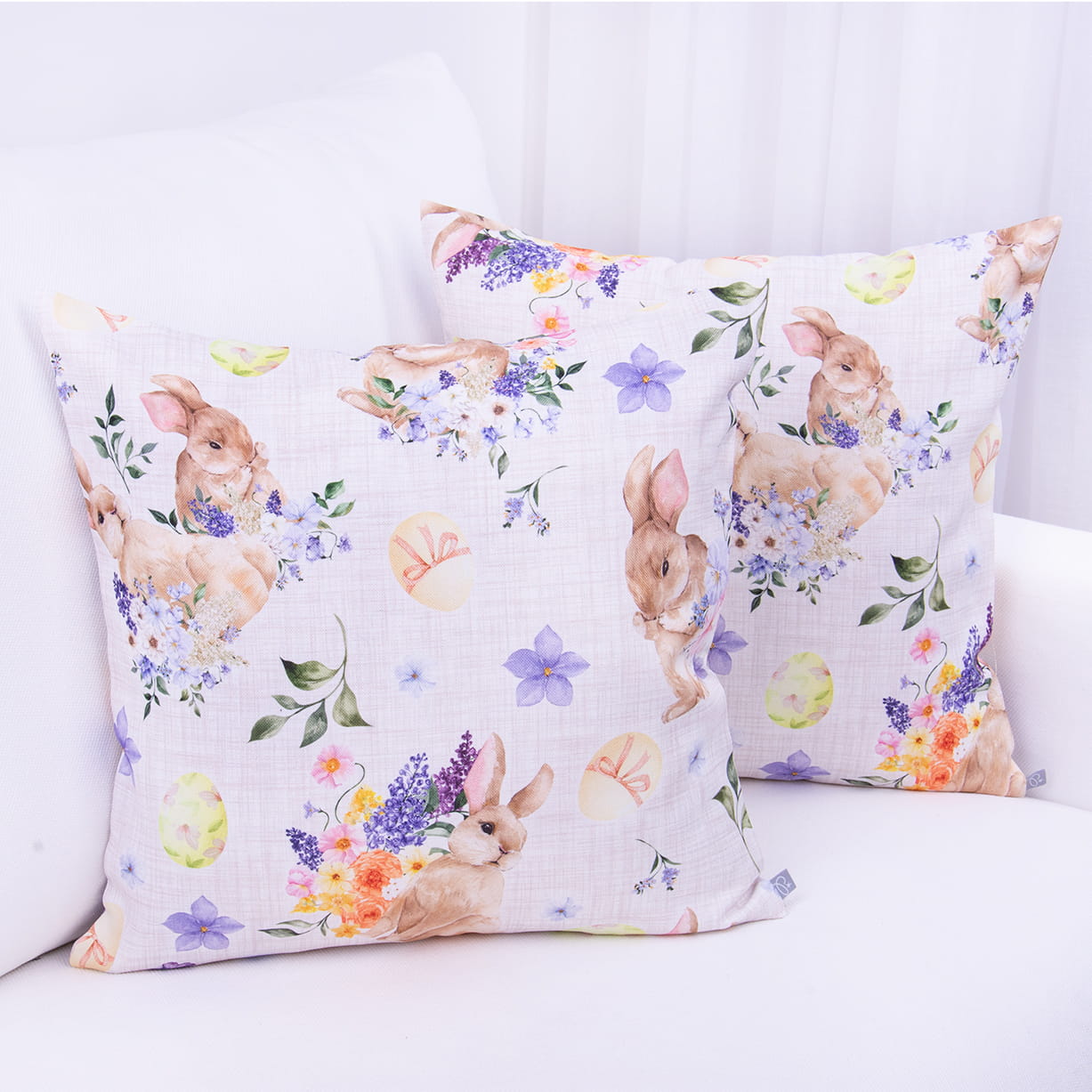 Poszewka wielkanocna 45x45 cm Zajączki 25028/101