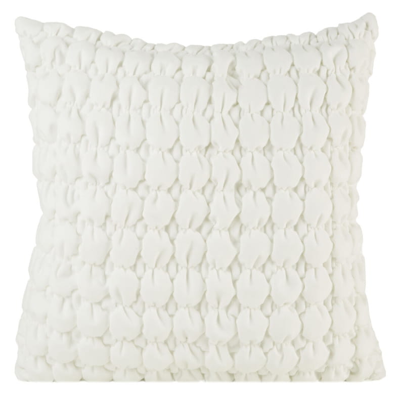 Poszewka ozdobna 45x45 cm Velvet 193C Biała
