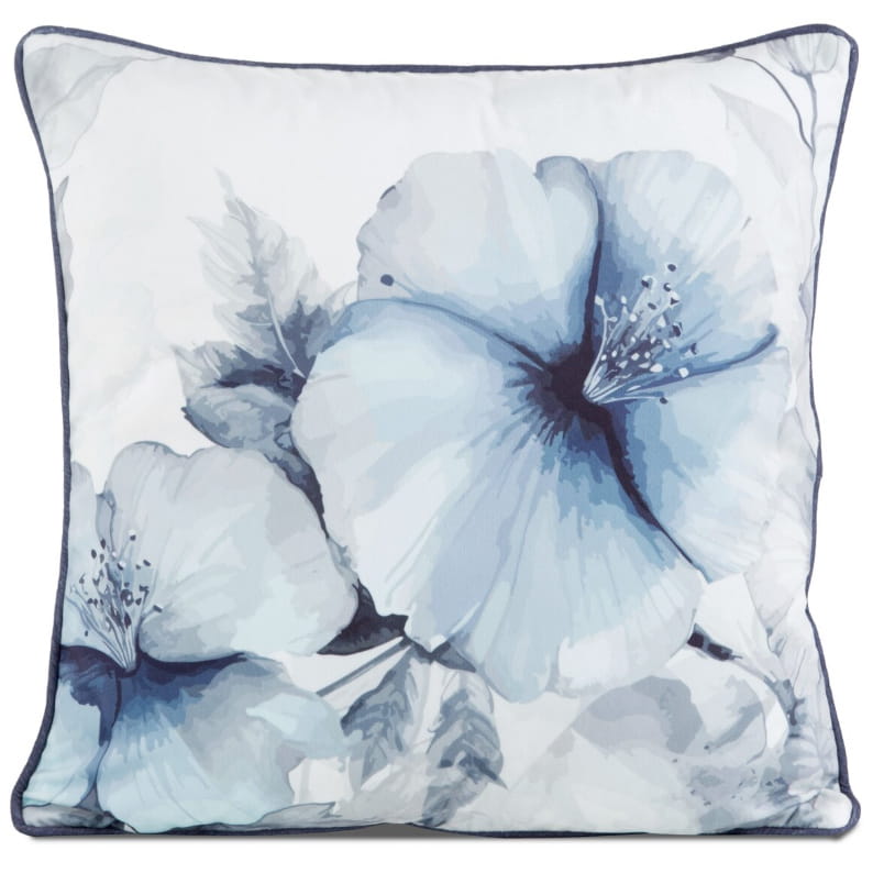Poszewka ozdobna 45x45 cm Velvet 141 Niebieski+krem