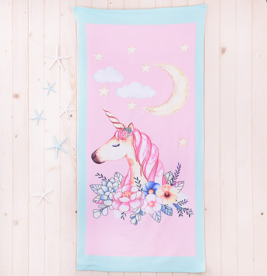 Ręcznik plażowy 70x140 cm Jednorożec 3