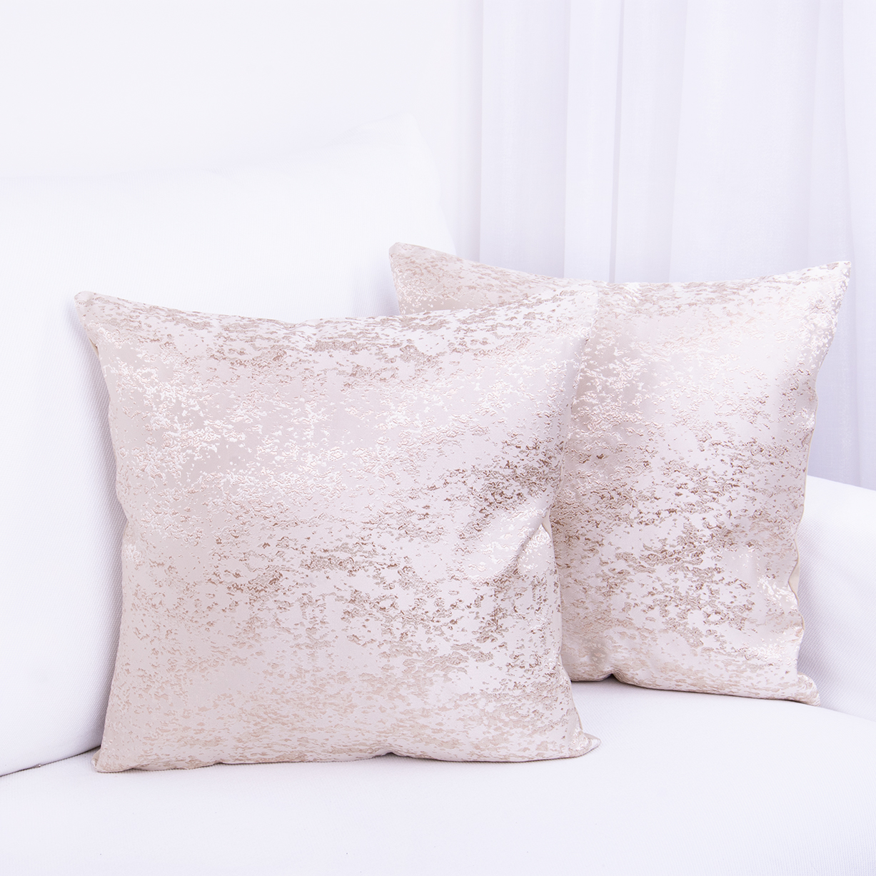 Poszewka ozdobna 45x45 cm Marmurek Beż