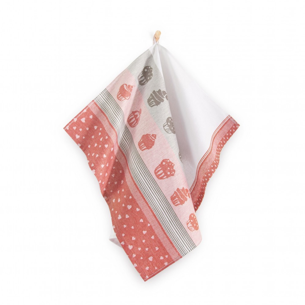 Ścierka kuchenna Muffin 2 czerwono-brązowa