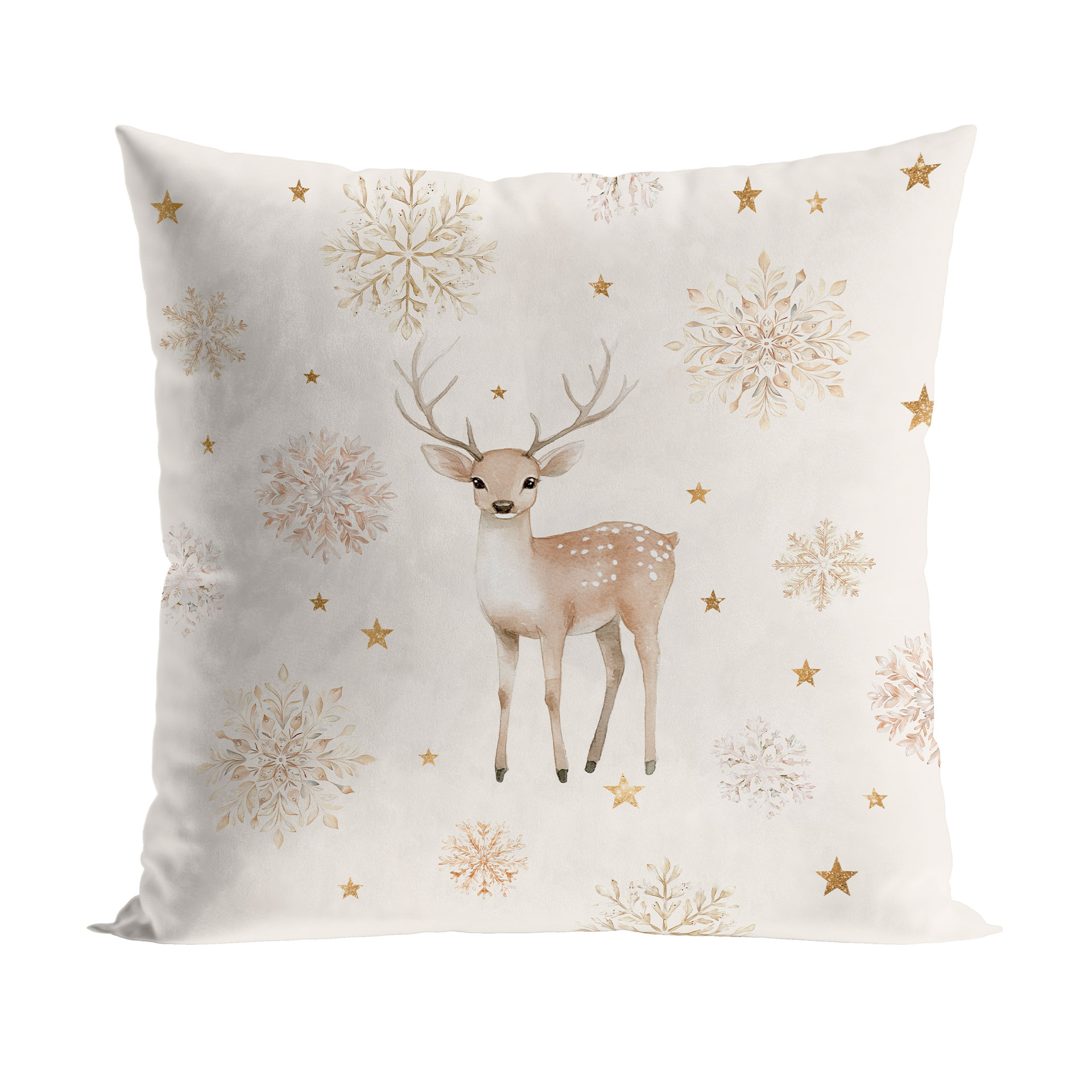 Poszewka świąteczna 40x40 cm Jelonki Zimowa opowieść