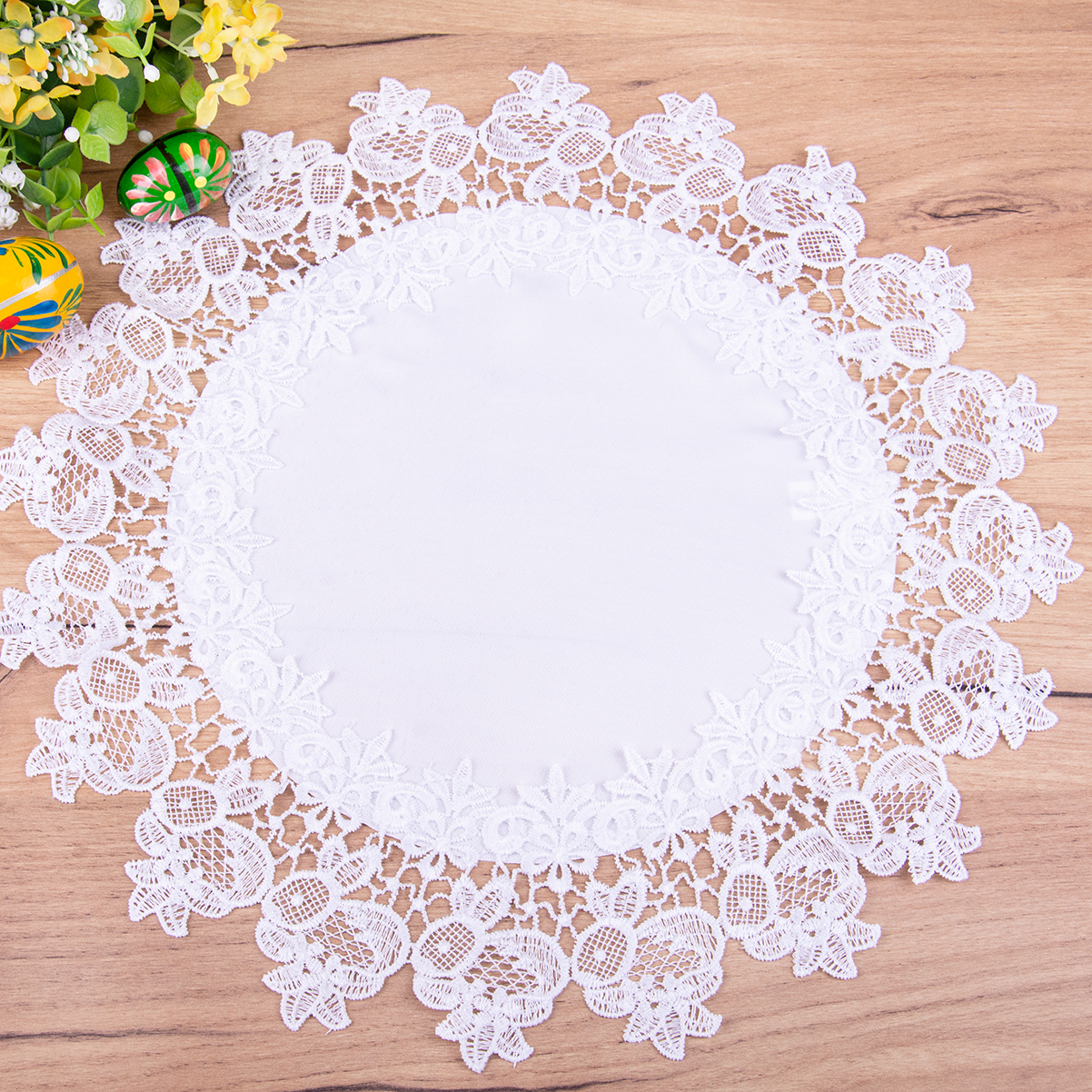 Serwetka wielkanocna koło 40 cm DA-E15 Zajączki