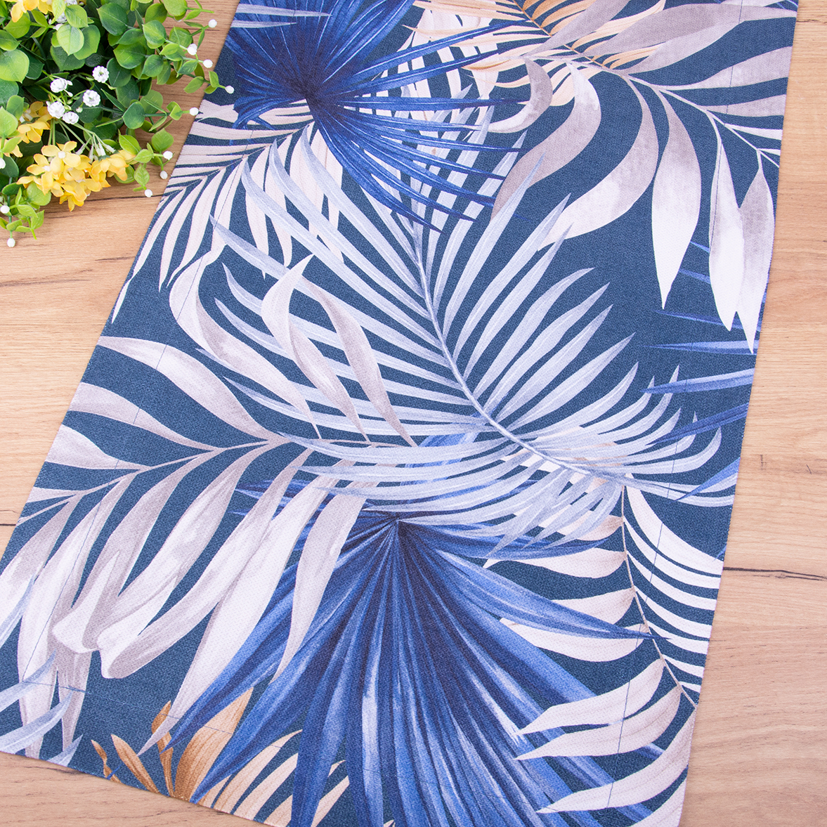 Bieżnik ENJOY 40x80 cm 410381/112 Liście na granatowym tle