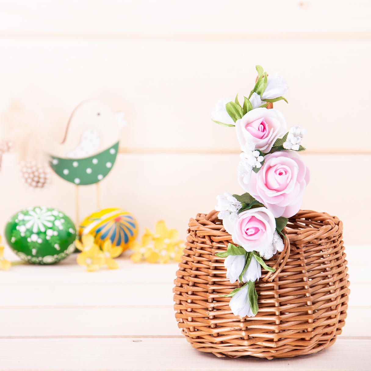 Ozdoba na koszyk Różyczki wzór 8