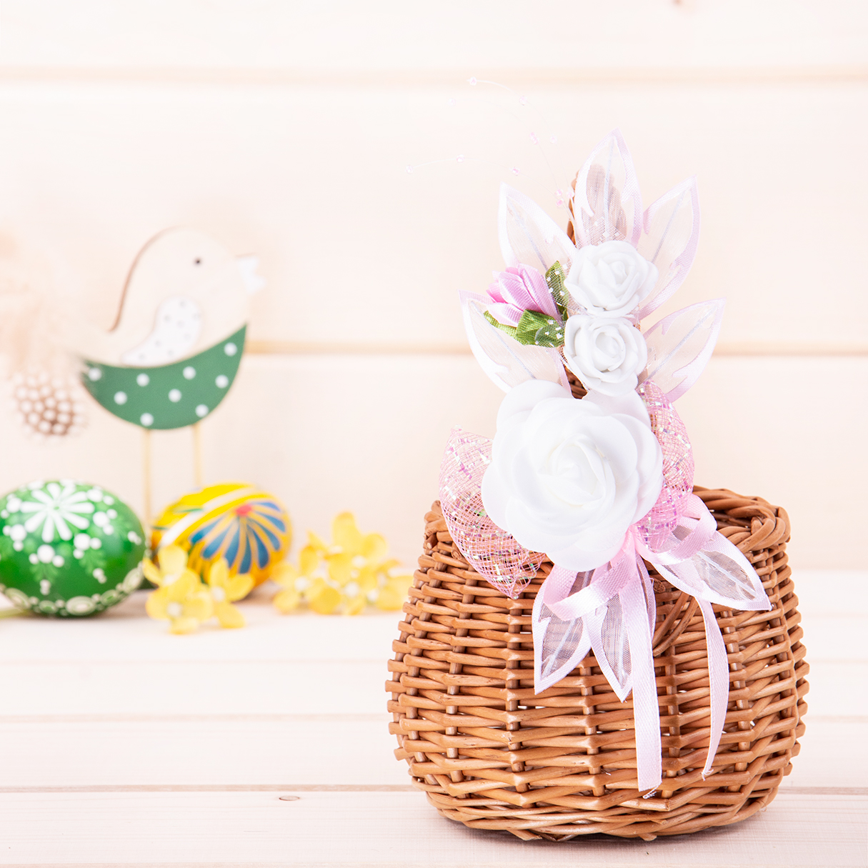 Ozdoba na koszyk Różyczki wzór 9