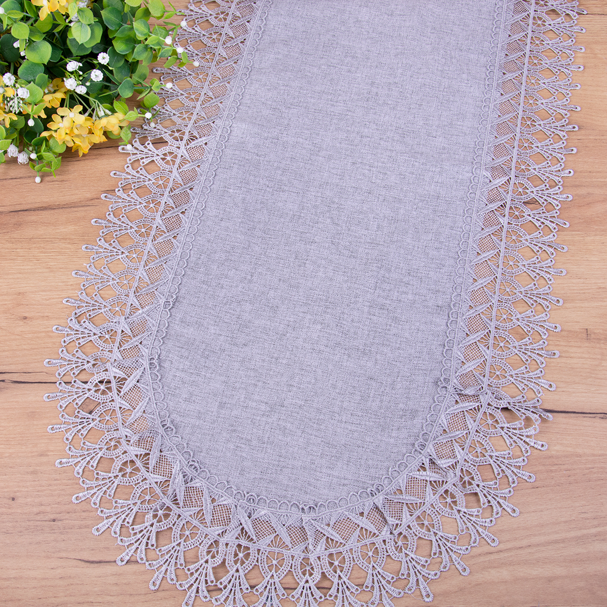 Bieżnik DA-555 40x85 cm Szary owal