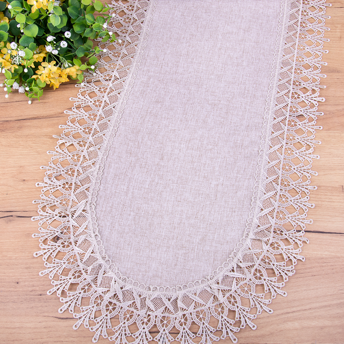 Bieżnik DA-555 40x85 cm Beż owal