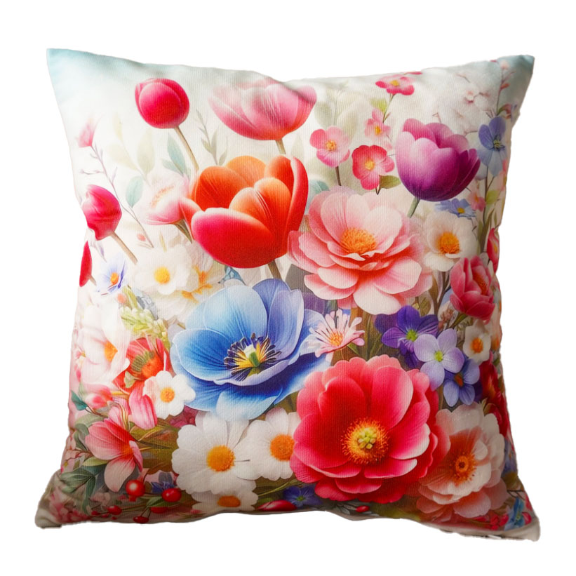Poszewka ozdobna Foto 40x40 cm PF-176 Bukiet wiosennych kwiatów