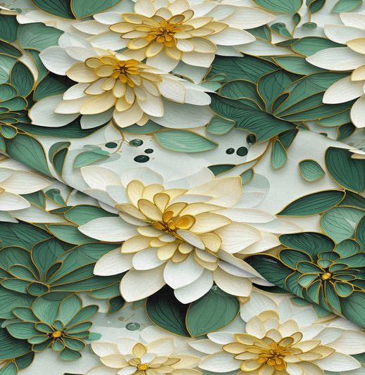 Pas SOFT 40x160 cm 22811/1002 Kwiaty żółto - zielone