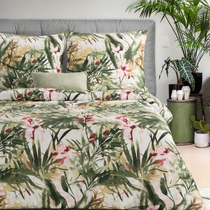 Pościel satyna bawełniana 160x200 cm Spring 43