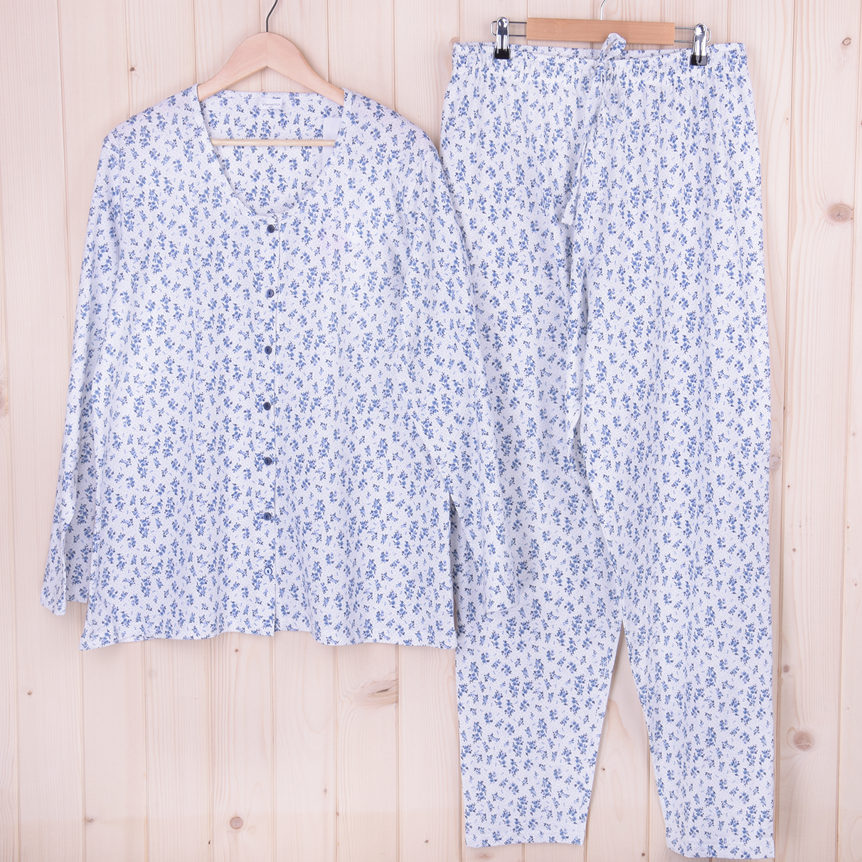 Piżama damska z długimi spodniami i rękawem 405040 rozm: 2XL