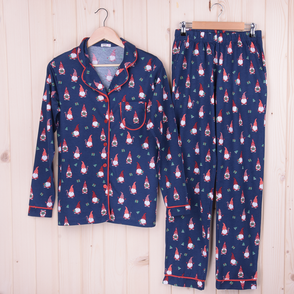 Piżama świąteczna damska z długimi spodniami i rękawem 240688 rozm: XXL