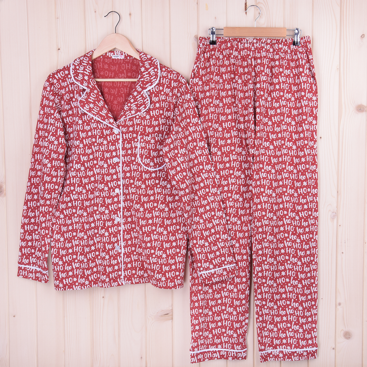 Piżama świąteczna damska z długimi spodniami i rękawem 240687 rozm: XXL