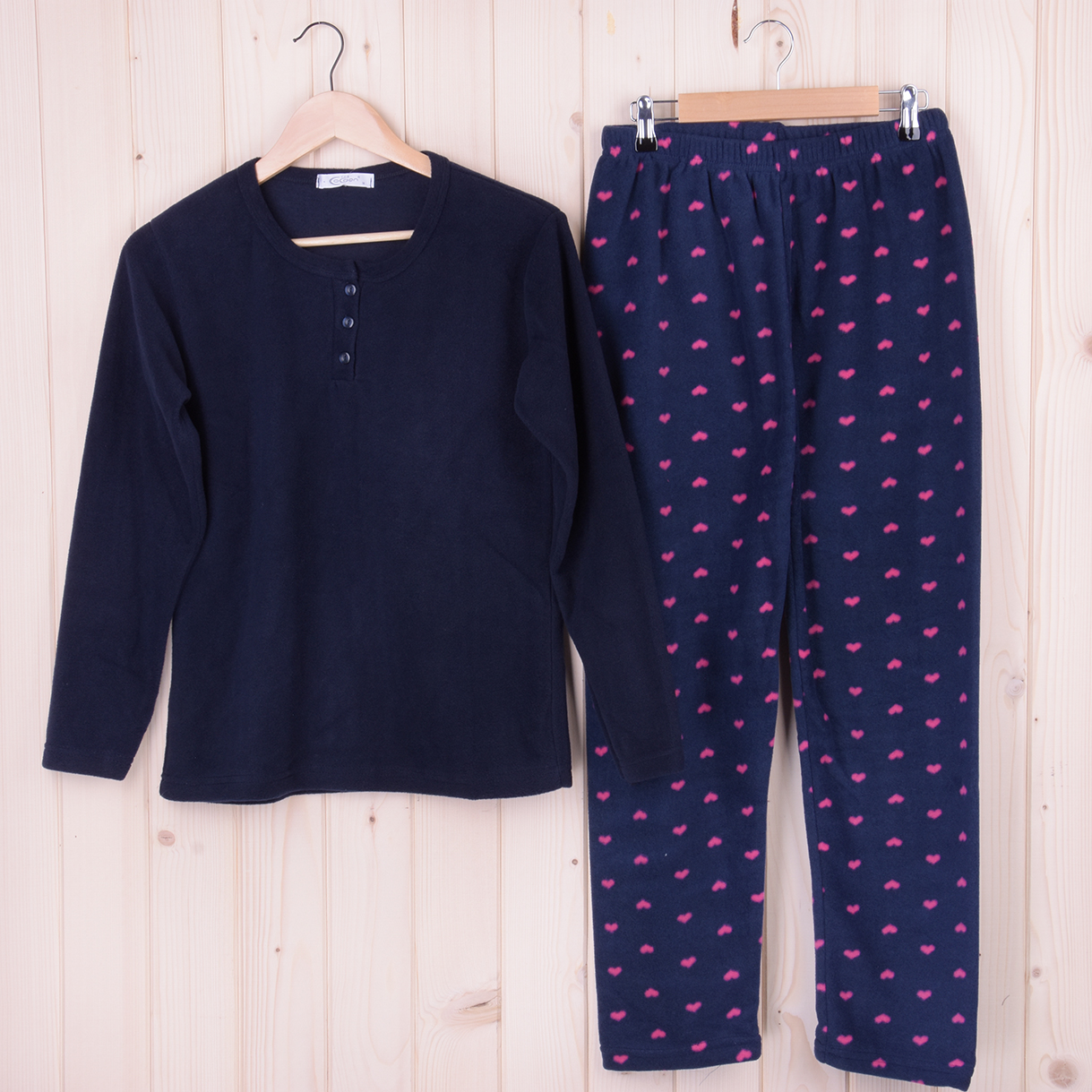 Piżama damska z długimi spodniami i rękawem 4501 rozm: M polarowa